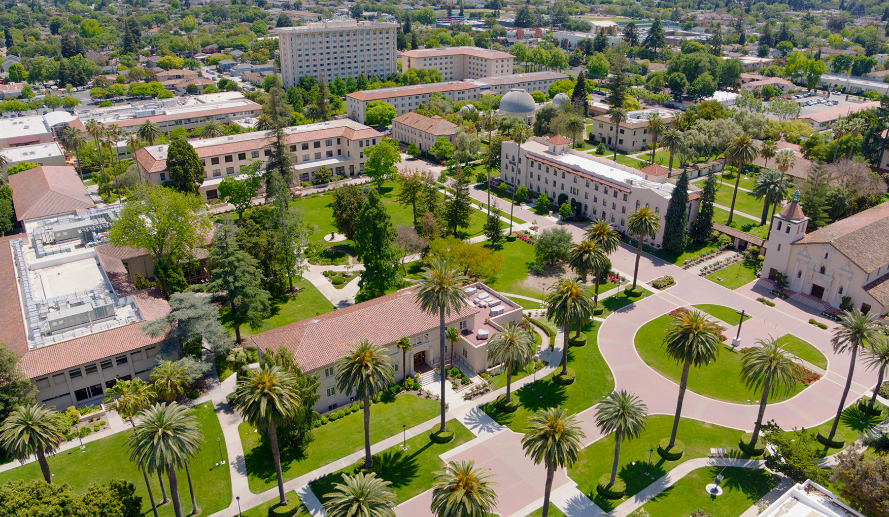 Santa Clara campus aerial